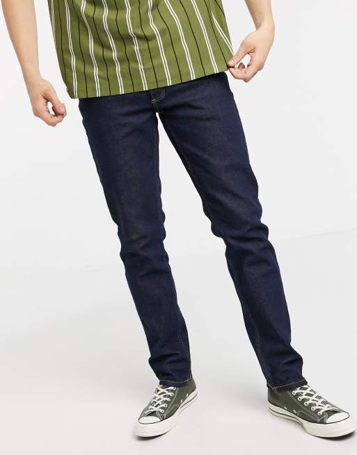 Vaqueros slim elásticos de denim crudo de Topman 