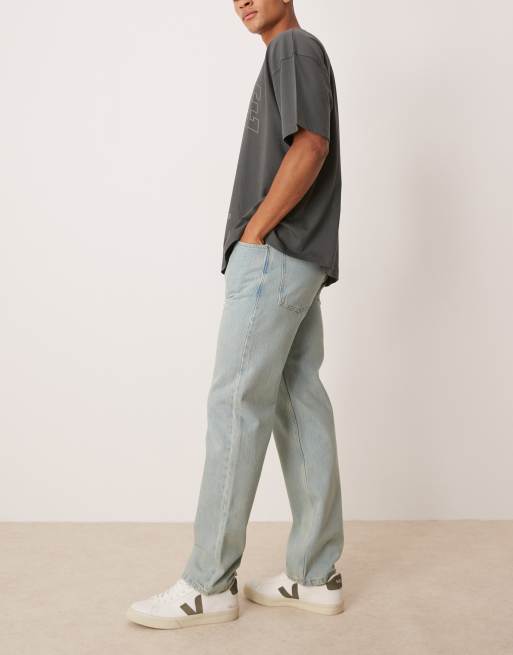 Vaqueros verdes efecto tintado de pernera recta de ASOS DESIGN, 3 de 5