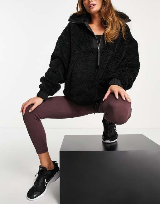 Varley - Appleton - Sherpa sweatshirt in zwart
