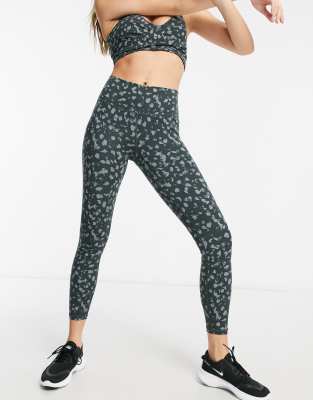 Varley century leggings in smudge spot print-Multi