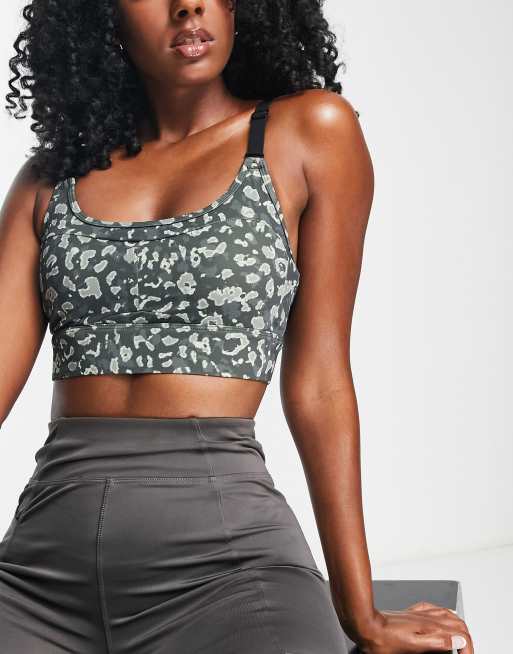 Varley Cometa medium support sports bra in camo animal print, 4 of 4
