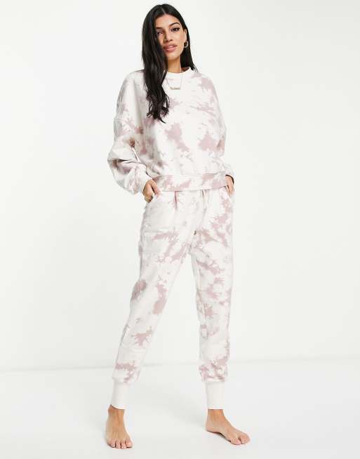 Varley - Keswick - Joggingbroek in taupe tie-dye