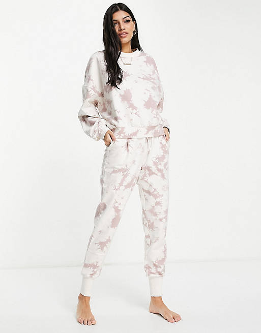 Tracksuits Varley Keswick tie dye joggers in taupe 