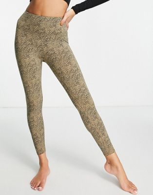 Varley let's go high waisted compression leggings in spot print