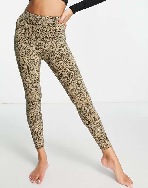 Varley let's go high waisted compression leggings in spot print ASOS