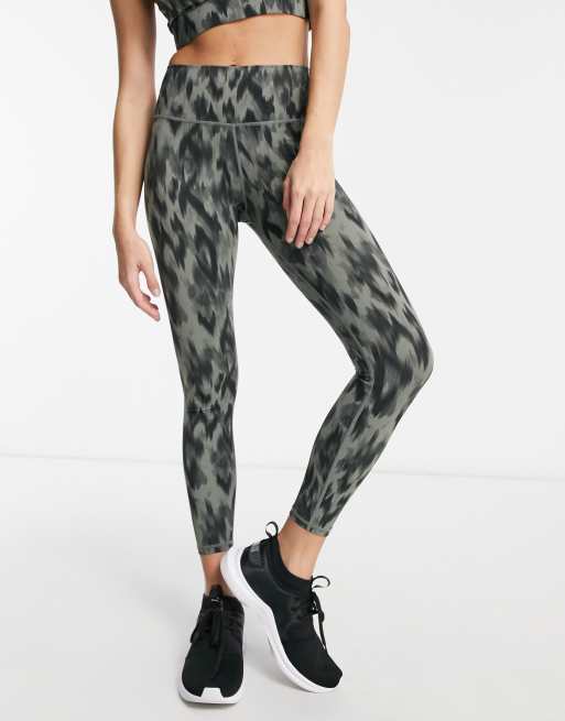 Varley Luna Leopard Print High-rise Leggings In Multi