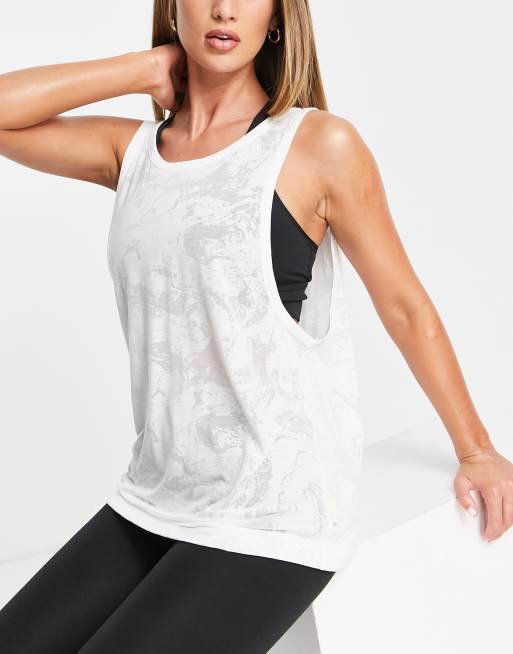 Varley Melba burnout tank in white