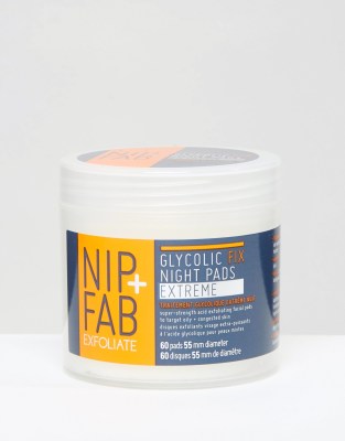 Ватные диски с гликолевой кислотой ночного действия NIP+FAB-Бесцветный