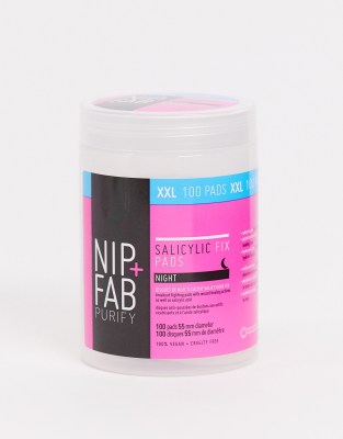 фото Ватные диски с салициловой кислотой nip+fab xxl-бесцветный