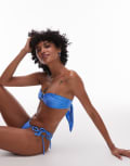 [VDM The Label] VDM reversible bandeau bikini top in positano blue M Positano