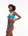 [VDM The Label] VDM reversible high rise bikini bottoms in agua blue M AGUA