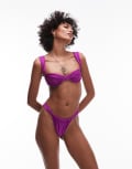 [VDM The Label] VDM ruched bikini bottom in grape purple S Grape