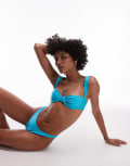[VDM The Label] VDM underwire bikini top in agua blue M AGUA