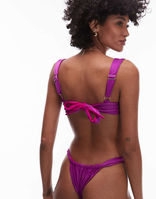 VDM underwire bikni top in grape purple, 4 of 4