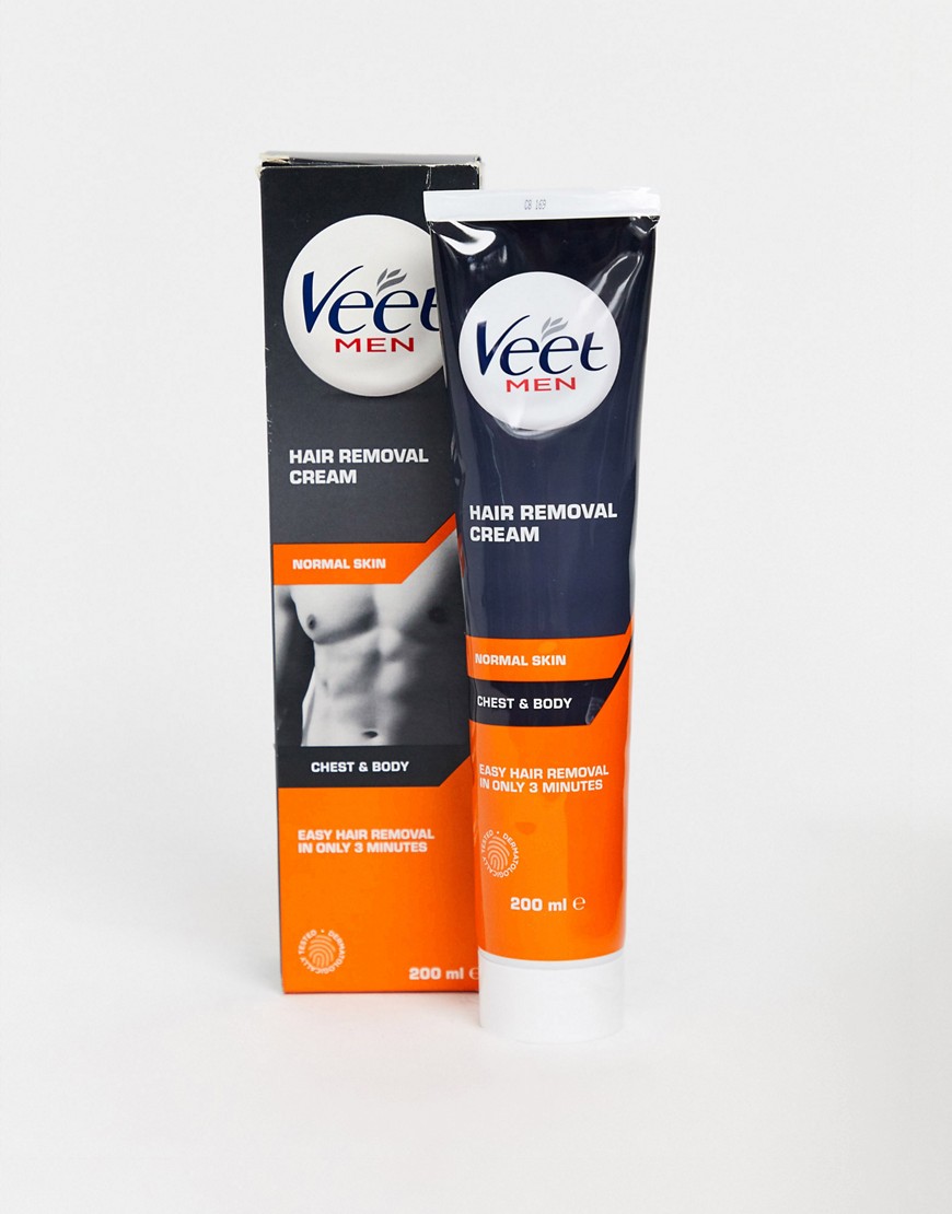 Veet for Men Body and Chest Hair Removal Cream 200ml-No Colour