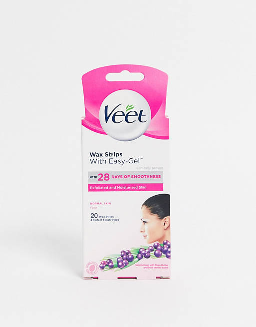 Veet Wax Strips Ready To Use Face 20pk | ASOS