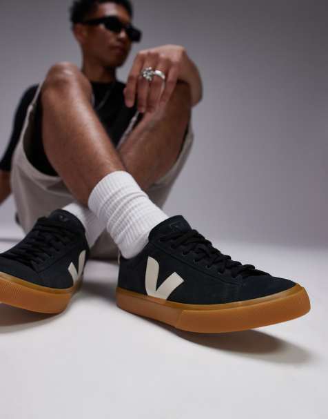 VEJA – Campo Bold – Czarne zamszowe buty sportowe - view 1