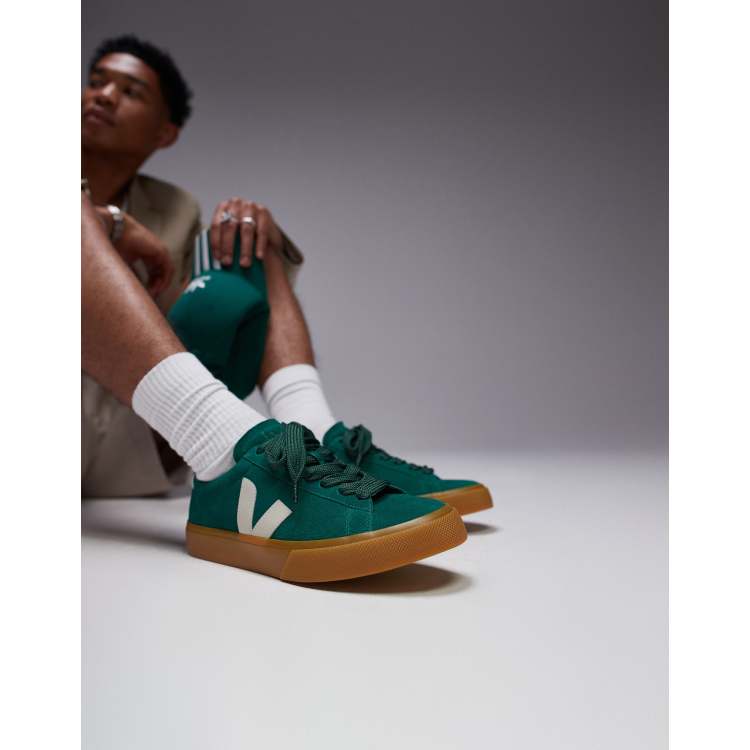 スニーカー Campo Bold Sneakers - Veja - Leather - Green Veja Campo Bold Sneakers | Anthropologie
