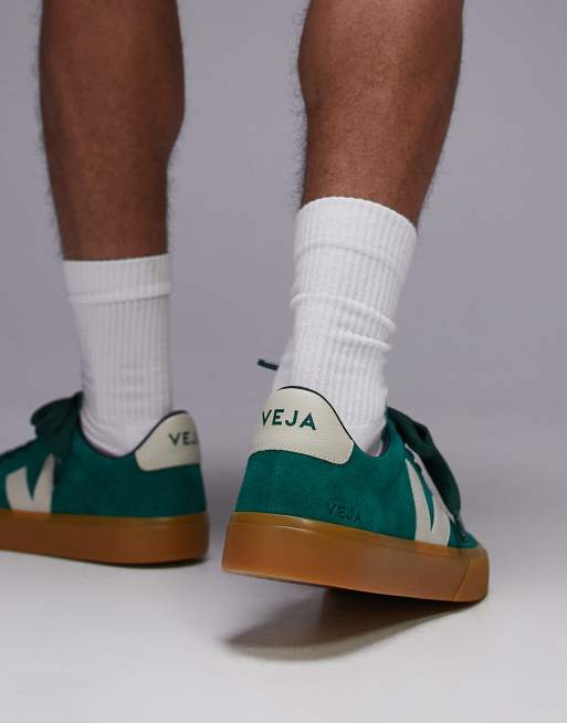 スニーカー Campo Bold Sneakers - Veja - Leather - Green Veja Campo Bold Sneakers | Anthropologie