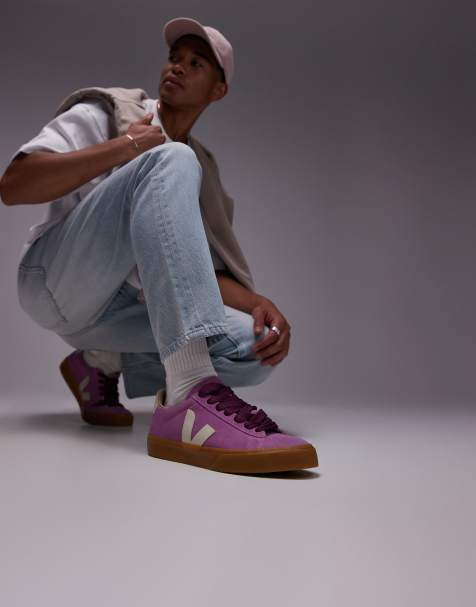 VEJA Campo bold suede sneakers in pink - view 1