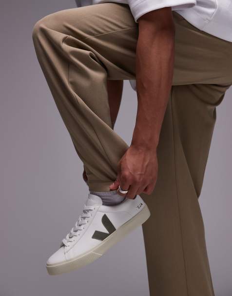 VEJA Campo trainer in white/khaki - view 1
