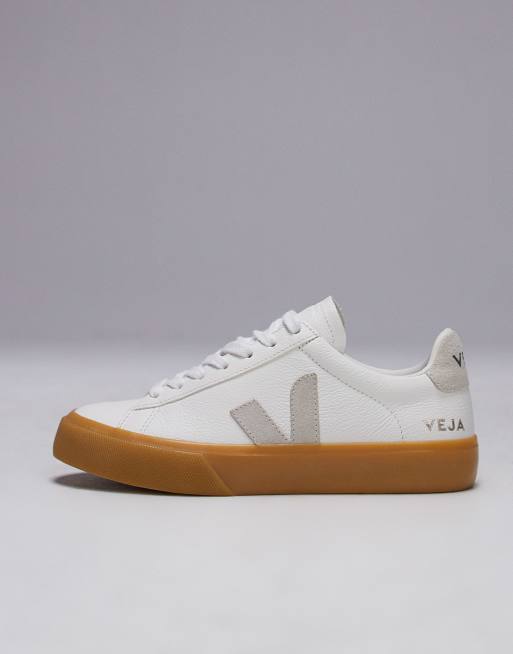 VEJA Campo trainer in white with gum sole ASOS