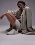 [VEJA] VEJA Esplar logo sneakers in extra white platine leather 41 WHITE
