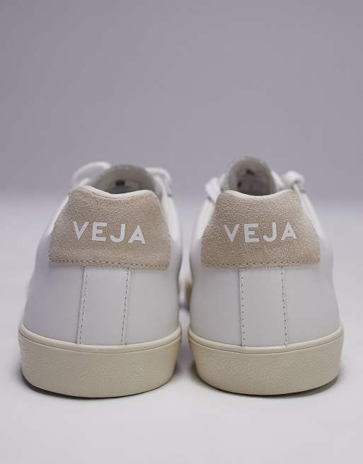 VEJA Esplar logo trainer in extra white sable leather