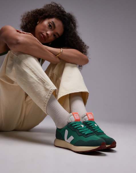 VEJA - Paulistana - Sneakers bianche e smeraldo - view 1