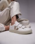 VEJA Recife sneakers in white/metallic