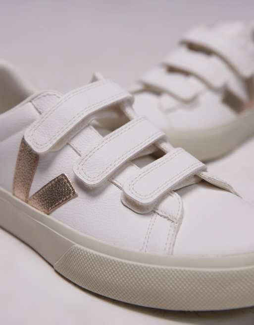VEJA Recife trainer in white metallic ASOS