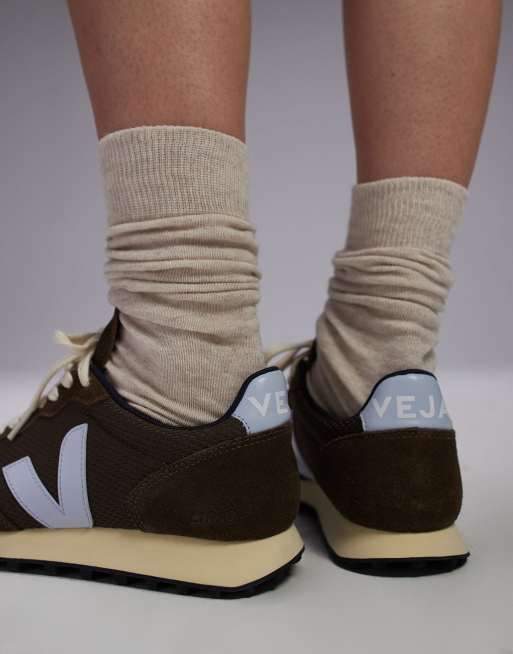 VEJA Rio Branco faux suede sneakers in brown alveomesh, 3 of 5