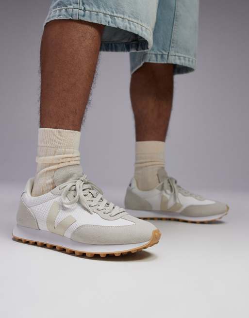VEJA – Rio Branco – Sneaker aus Wildleder in Weiß und Alveomesh in Pierre Natural, 3 von 5