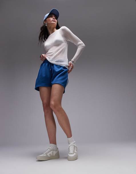 VEJA V-10 faux suede sneakers in white natural pierre b-mesh - view 1