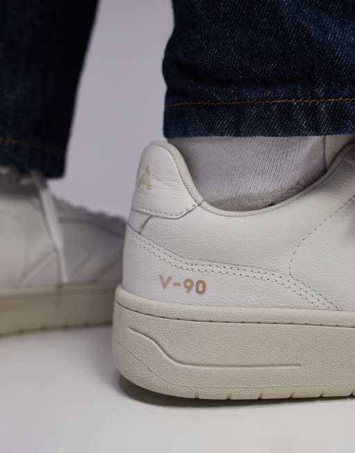 VEJA - V-90 - Hvide sneakers, 3 af 5