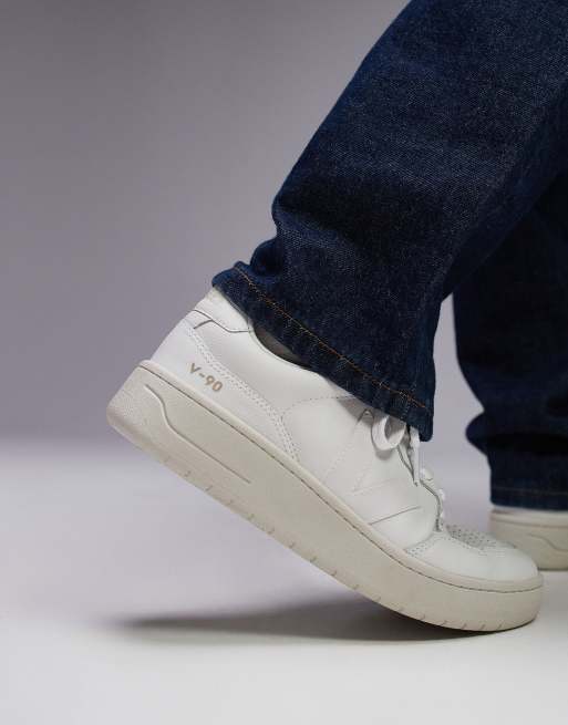 VEJA - V-90 - Sneakers bianche, 5 di 5