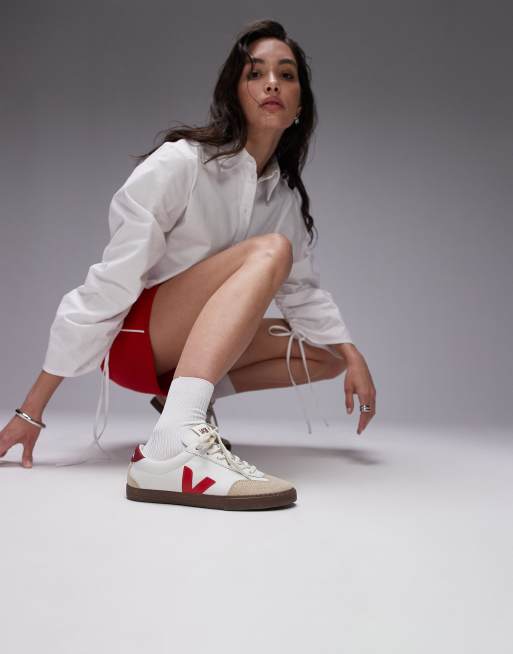 VEJA Volley Sneakers rosse