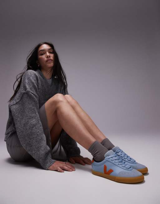 VEJA x Make My Lemonade - Sneakers in staal en pompoen