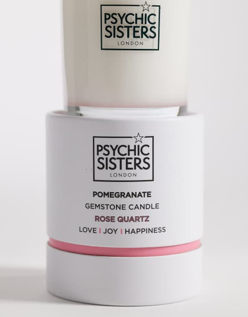 Vela con gema de cuarzo rosa de 130 g exclusiva de Psychic Sisters x ASOS, 3 de 3