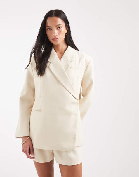 Vera Moda - Blazer d'ensemble oversize ajusté - Crème - view 1