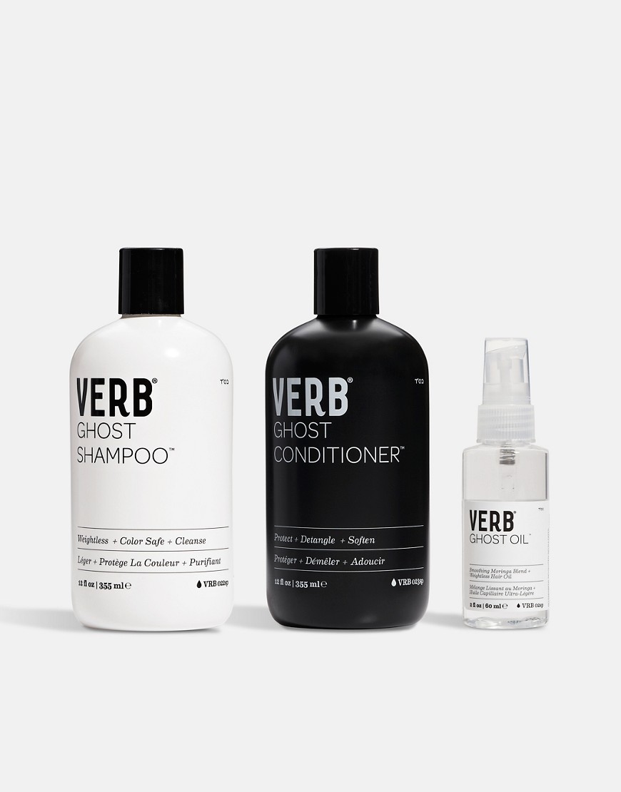 Verb Ghost Shampoo, Conditioner and Oil Trio - Save 18%-No color