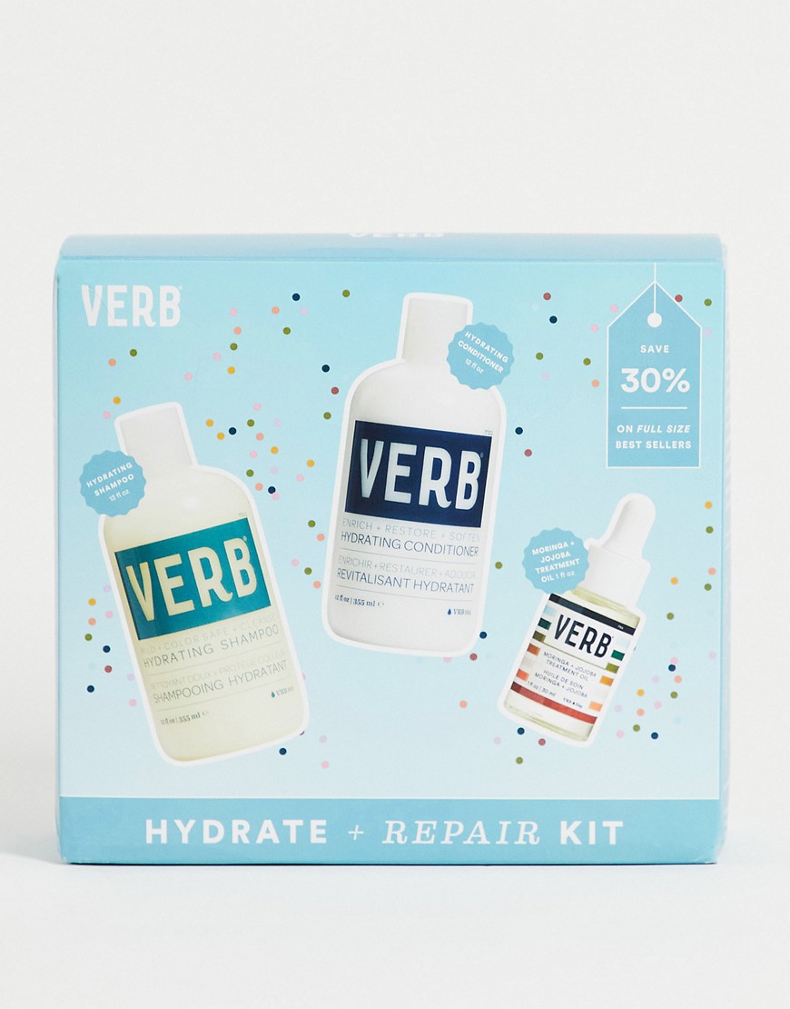 Verb Hydrate + Repair Haircare Trio Set Save 30%-no Color