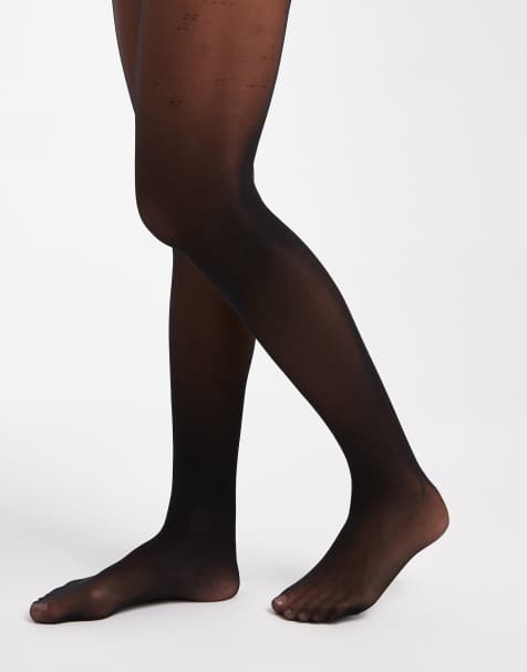 Vero Moda 20 denier control tights in black - view 1