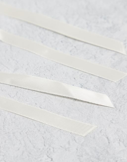Vero Moda – 2er-Pack Schleifenband-Haarbänder in Creme, 3 von 3