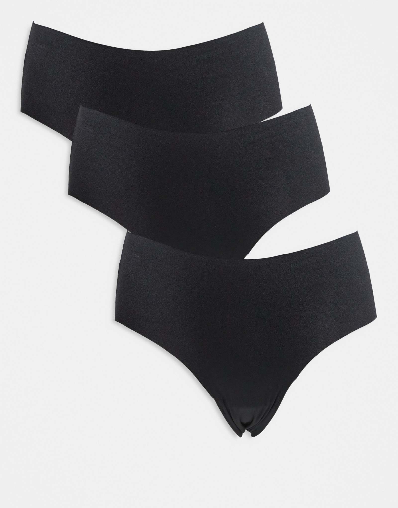 Хипстерские трусы Vero Moda из 3-х комплектов черного цвета