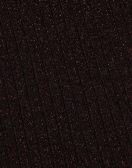 Vero Moda 3 pack of glitter socks with frill edge in black, white and chocolate, 3 of 3