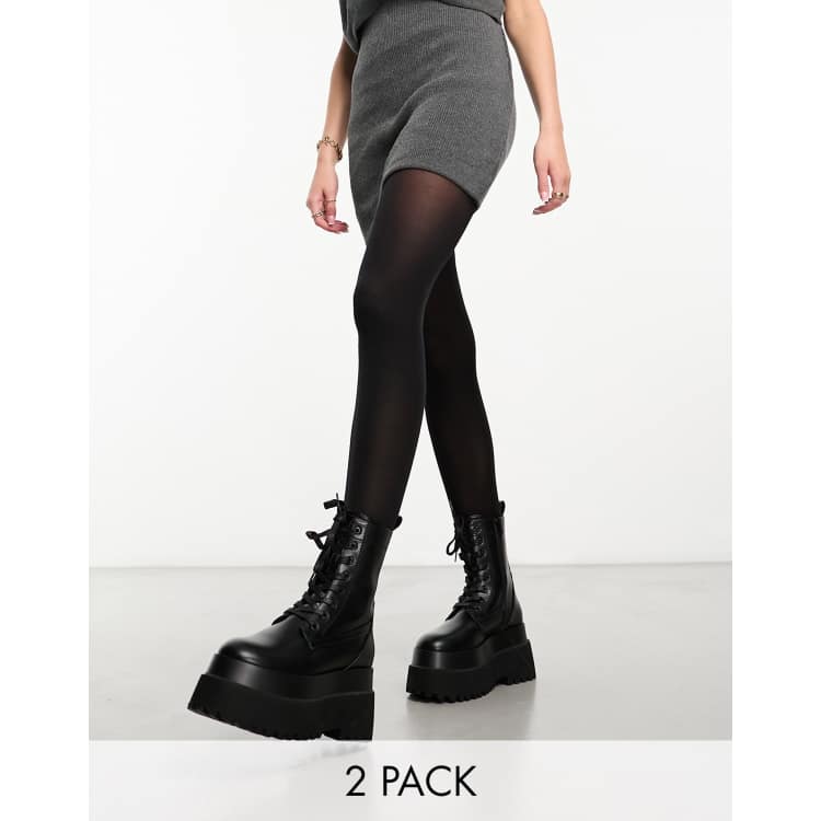 Asos Collection 40 Denier Tights With Heart Over The Knee Design, $14, Asos