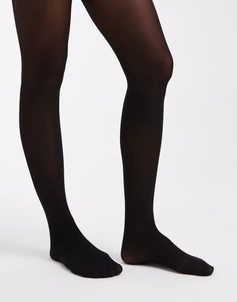 Vero Moda 40 denier shaping tights in black - view 1