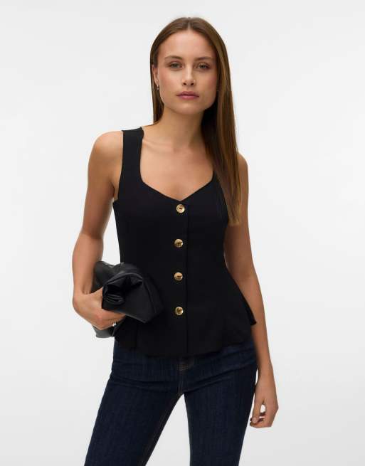 Vero Moda A-form top i sort, 3 af 5