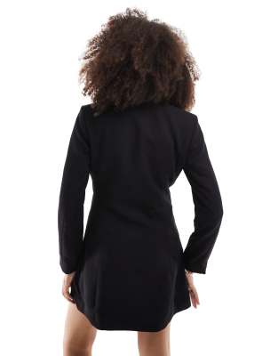 Vero Moda A Line Blazer Mini Dress In Black